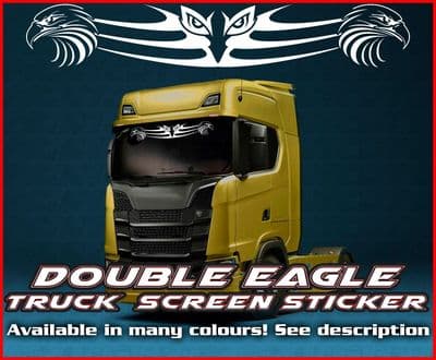 Double Eagle Tribal Lorry Truck Screen Sticker