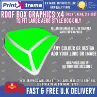 Driving Instructor Roof Box Graphics stickers to fit LARGE AERO BOX decals  sign Learner School