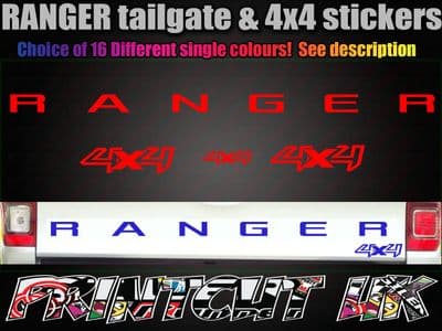 Ford Ranger 4x4 Sticker set