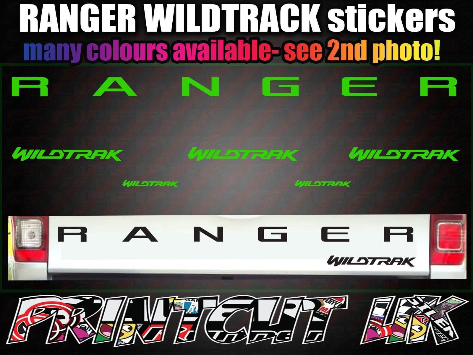 Ford Ranger Wildtrak Sticker set