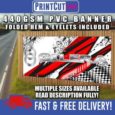 GILERA  PVC BANNER SIGN SIGNS Indoor Outdoor workshop shed garage  motorcycle racing RUNNER DNA R