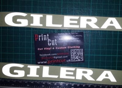 Gilera reflecive decals x2