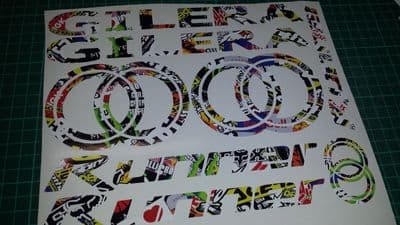 Gilera Runner Decals/Stickers EXCLUSIVE Sticker Bomb DESIGN sp vx fx vxr 125 172