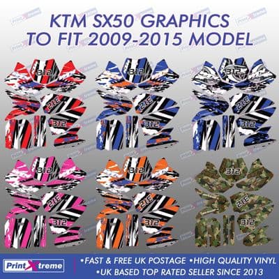 KTM SX50 Graphics 2009-2013 Motocross MX stickers