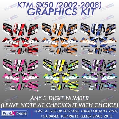 KTM SX50 Graphics KTM mini adventure 2002-2008 Motocross MX stickers