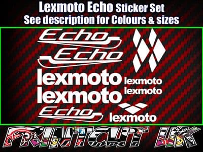 Lexmoto ECHO Scooter Stickers / Decal Set *ALL COLOURS AVAILABLE*