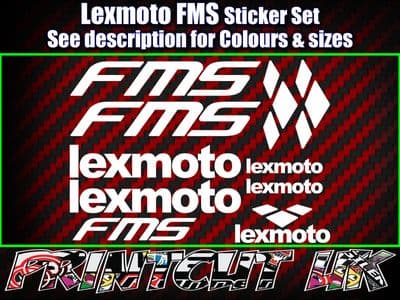 Lexmoto FMS FM-S Scooter Stickers / Decal Set *ALL COLOURS AVAILABLE*
