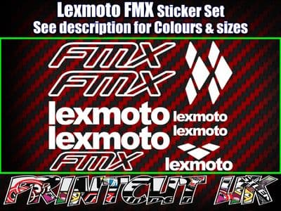 Lexmoto FMX FM-X Scooter Stickers / Decal Set *ALL COLOURS AVAILABLE*