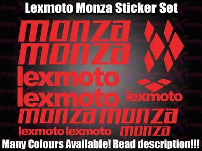 Lexmoto MONZA Scooter Stickers / Decal Set *ALL COLOURS AVAILABLE*