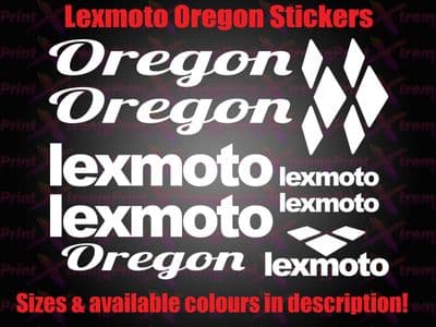 Lexmoto OREGON Scooter Stickers / Decal Set *ALL COLOURS AVAILABLE*