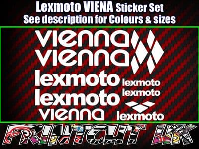 Lexmoto VIENNA Scooter Stickers / Decal Set *ALL COLOURS AVAILABLE*