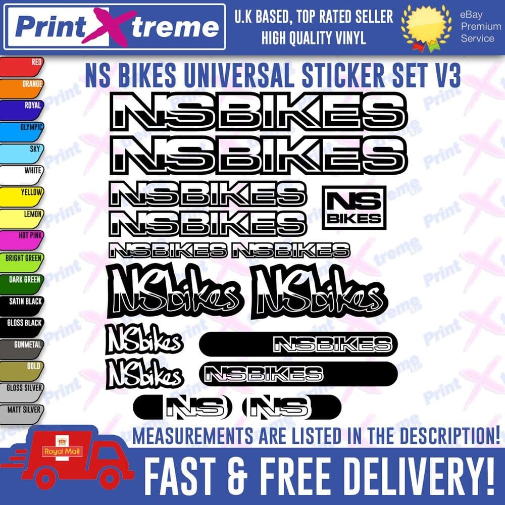 NS BIKES Vinyl Decals Stickers Mountain Bike Cycling Bmx HIGH QUALITY V3