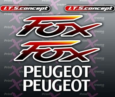 Peugeot Fox Sticker kit multicoloured decal set