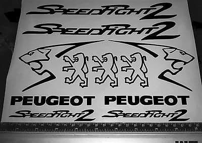 Peugeot speedfight 3 Decals/Stickers