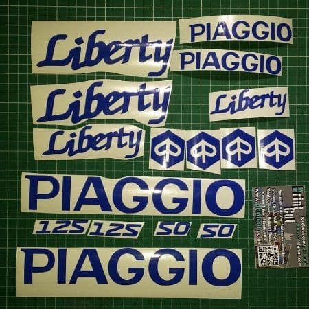 Piaggio 1 Sticker PIAGGIO LIBERTY STICKERS/DECALS