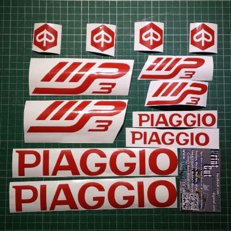 Piaggio 1 Sticker PIAGGIO MP3 STICKERS/DECALS