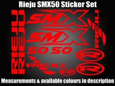 Rieju SMX 50 Decals stickers Custom Set SMX50 MRT