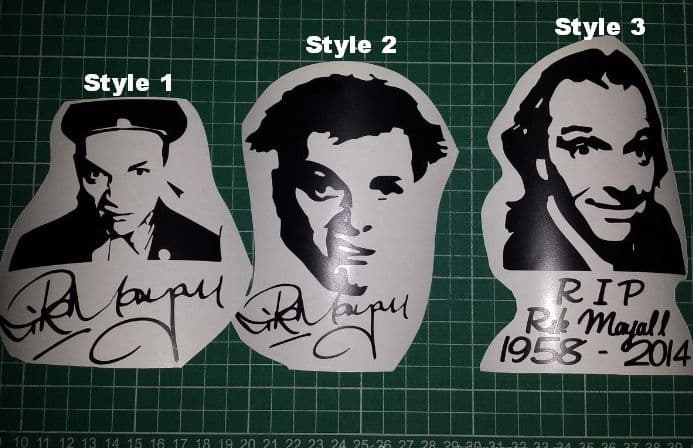 Rik Mayall Memorial RIP Sticker Decal Graphic Car Van Bumper Window