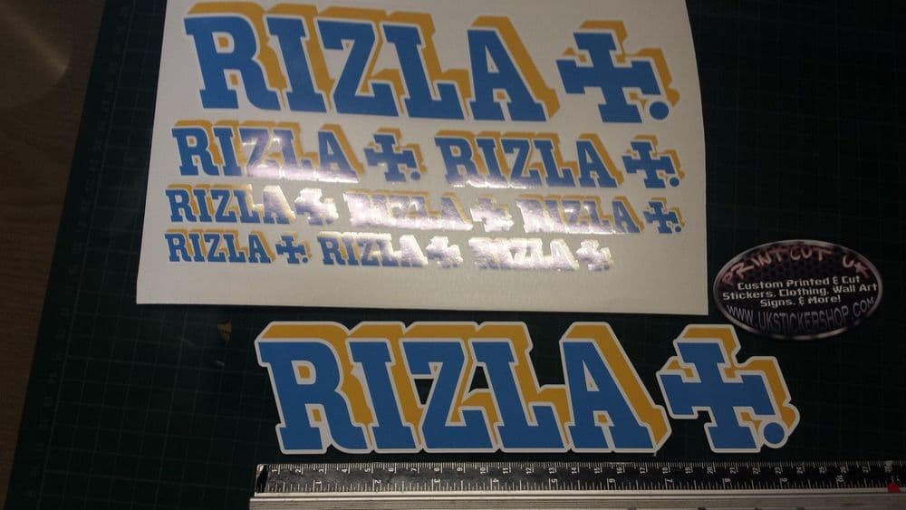 Raw Rizla Sticker Rizla 2 Colour Stickers / Decals Pack of 10 Motorcycle Suzuki Gilera RS