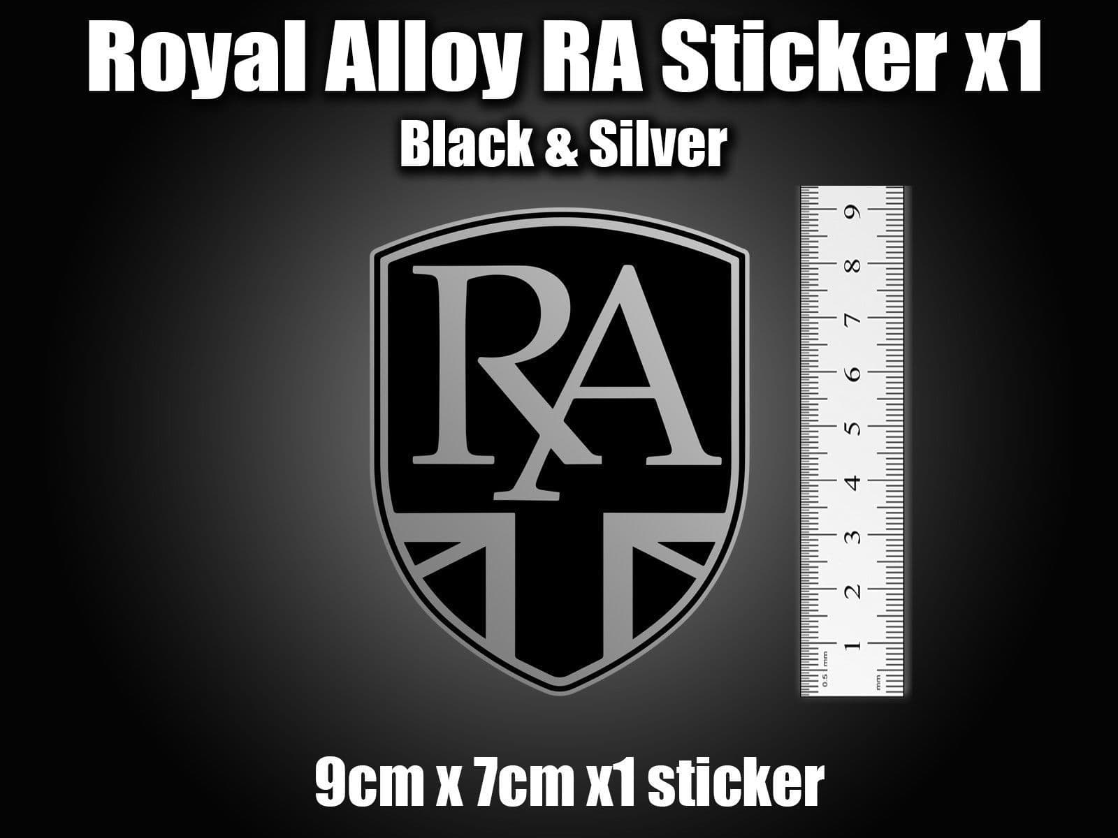 Royal Alloy RA Badge Printed Decal Sticker vinyl GT125 GT200 GP125 ...