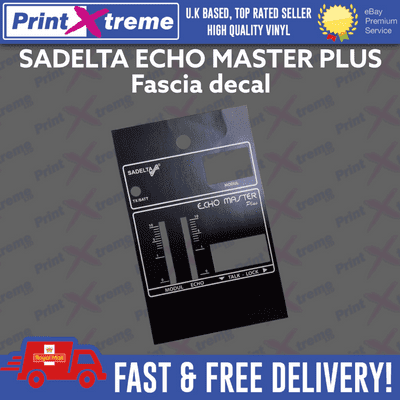 SADELTA ECHO MASTER PLUS cb radio Mic Microphone Decal Sticker bezel self adhesive