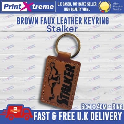 Stalker CB Radio Keyring Faux Leather Laser Etched Handmade Gift for Radio Fan
