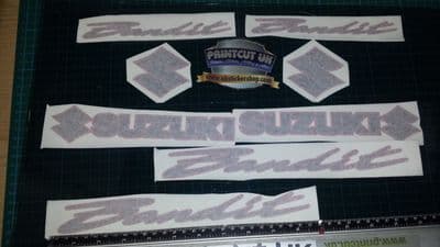 SUZUKI BANDIT 2 COLOUR DECALS/ STICKERS GREEN & BLACK restoration, respray etc