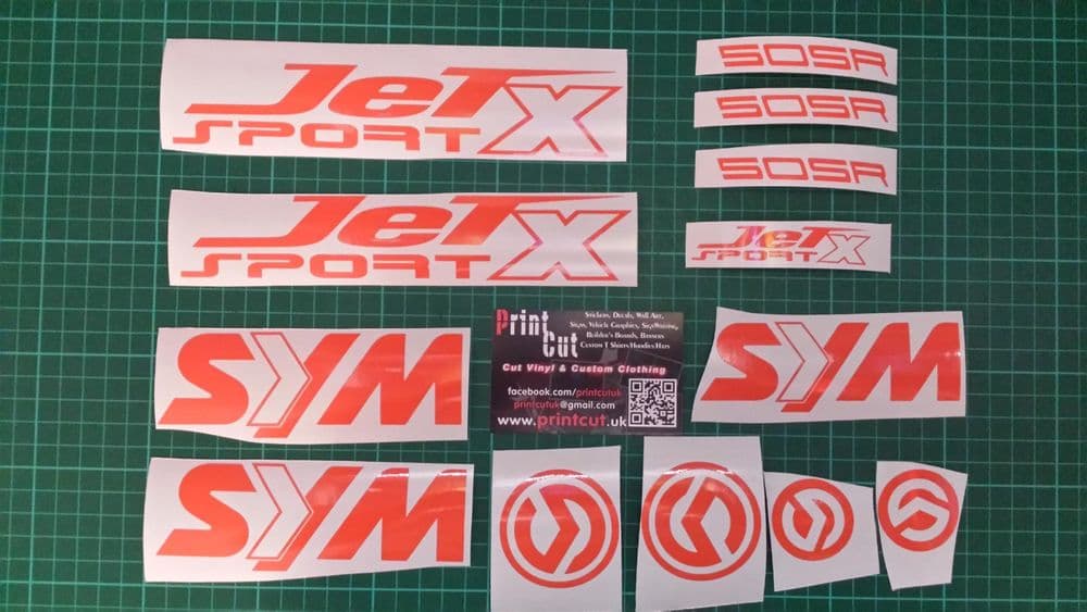 Sym Jet Sport X Decals/Stickers