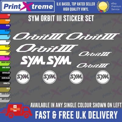 Sym ORBIT III ORBIT 3 Stickers, decals, graphics, any colour