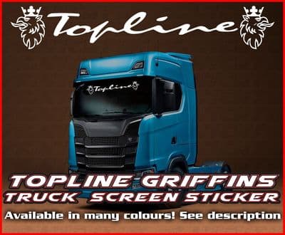 Topline Lorry Truck Screen Sticker