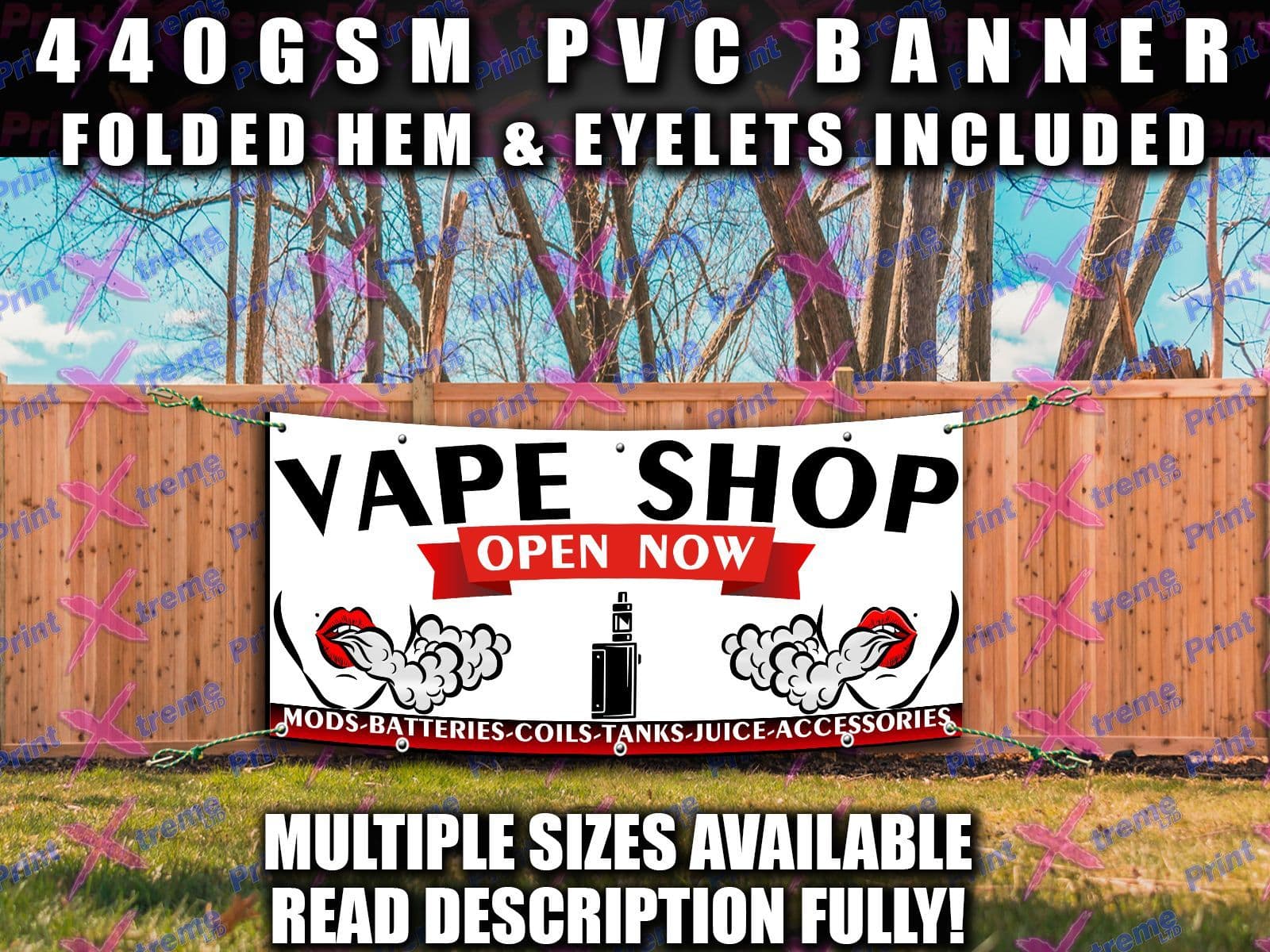elfbar nachfüll pod läuft aus VAPE SHOP BANNER SIGN Indoor Outdoor Shop SOLD HERE PVC OPEN NOW