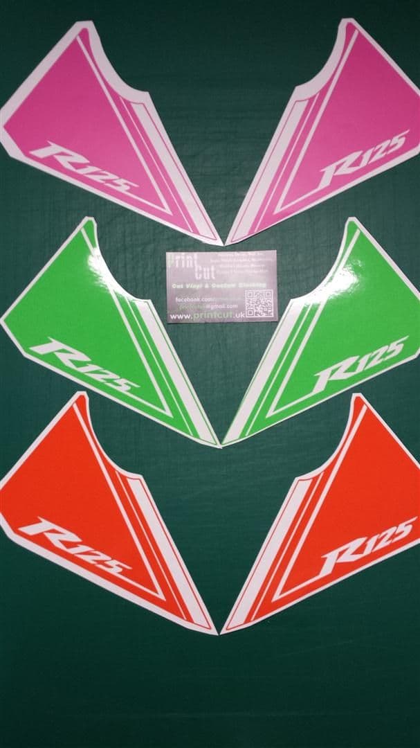 YAMAHA YZF R125 Nosecone / Front panel Decals/Stickers