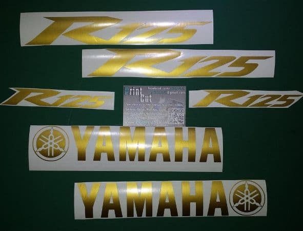YZF R125 Decal / Sticker Set Type2