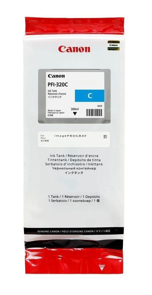 C255 Ink Canon TM-255 Cyan Ink Cartridge 300ml Ink PFI-320C 2891C001AA