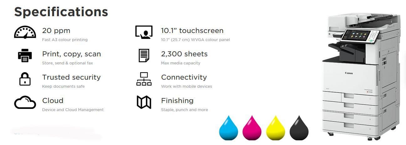 Canon imageRUNNER ADVANCE C3520i photocopier lease rental quote Canon imageRUNNER ADVANCE C3520i photocopier lease rental quote