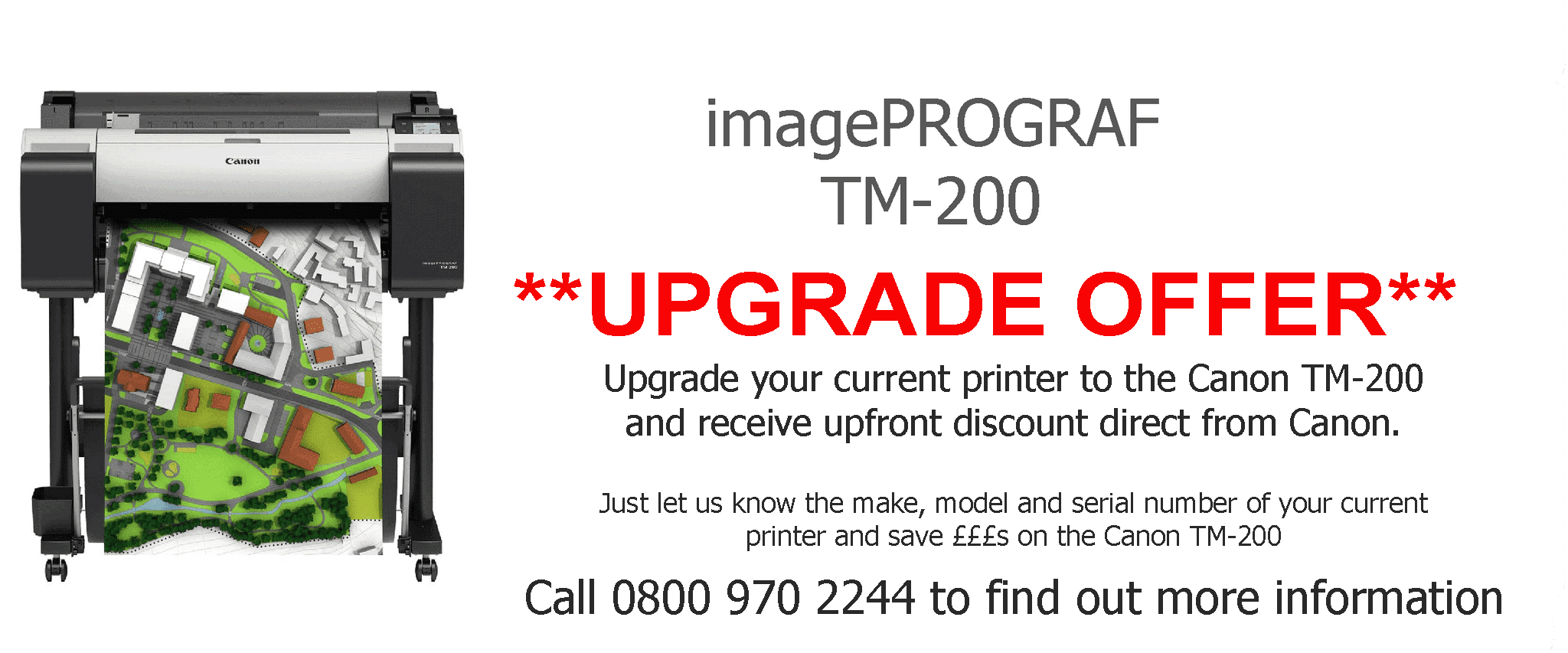 Canon imagePROGRAF TM-200 A1 24" Plotter Canon imagePROGRAF TM-200 A1 24" Plotter