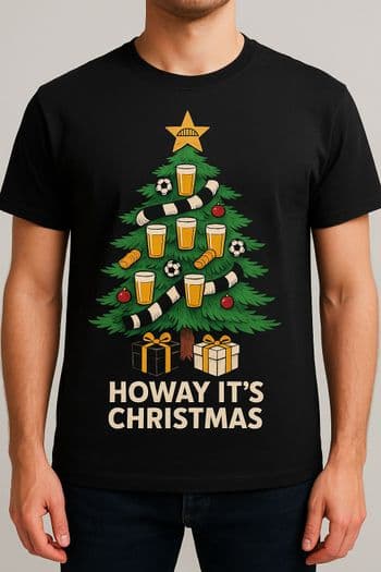 1.1 Geordie Gifts T-Shirt - TREE CHRISTMAS