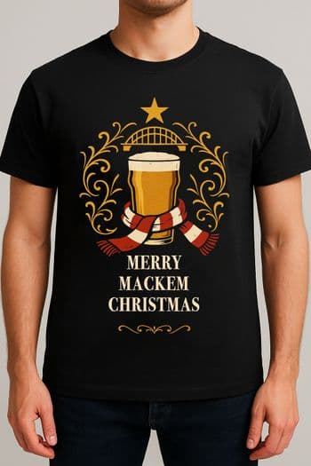 1.112 - Geordie Gifts T-Shirt - MERRY MACKEM 2