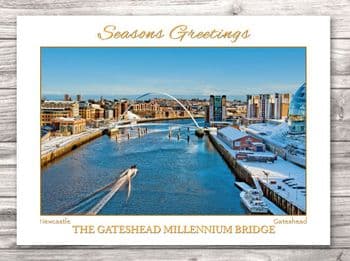 Gateshead Millennium Bridge 2 Christmas Card