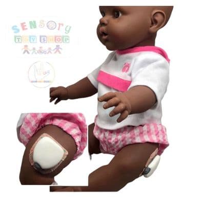 	Doll with Handmade Omnipod Style Insulin Pump Diabetes T1DM