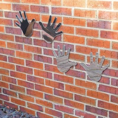 4 Hands Mirrors (2 Pairs) Children’s Plastic Safety Mirror Set: