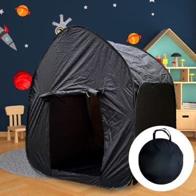 Black Sensory Pop Up Tent with Carry Case 105cm