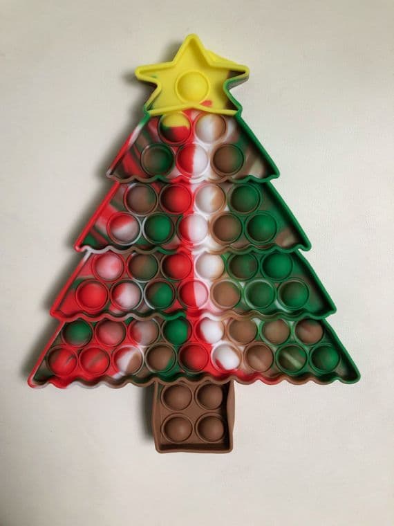 Christmas Tree Pop It - Red and Green