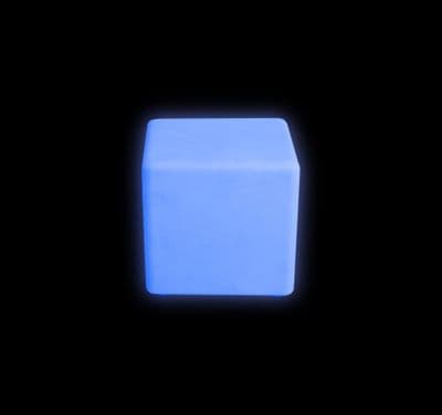 Colour changing mood cube stool - 30 cm