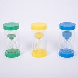 ColourBright Sand Timers - Pk3 (1, 3, 5 Minute)