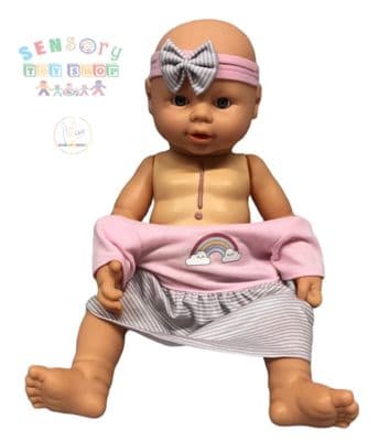 Doll with Handmade Heart Operation Scar (Pink Clothing)