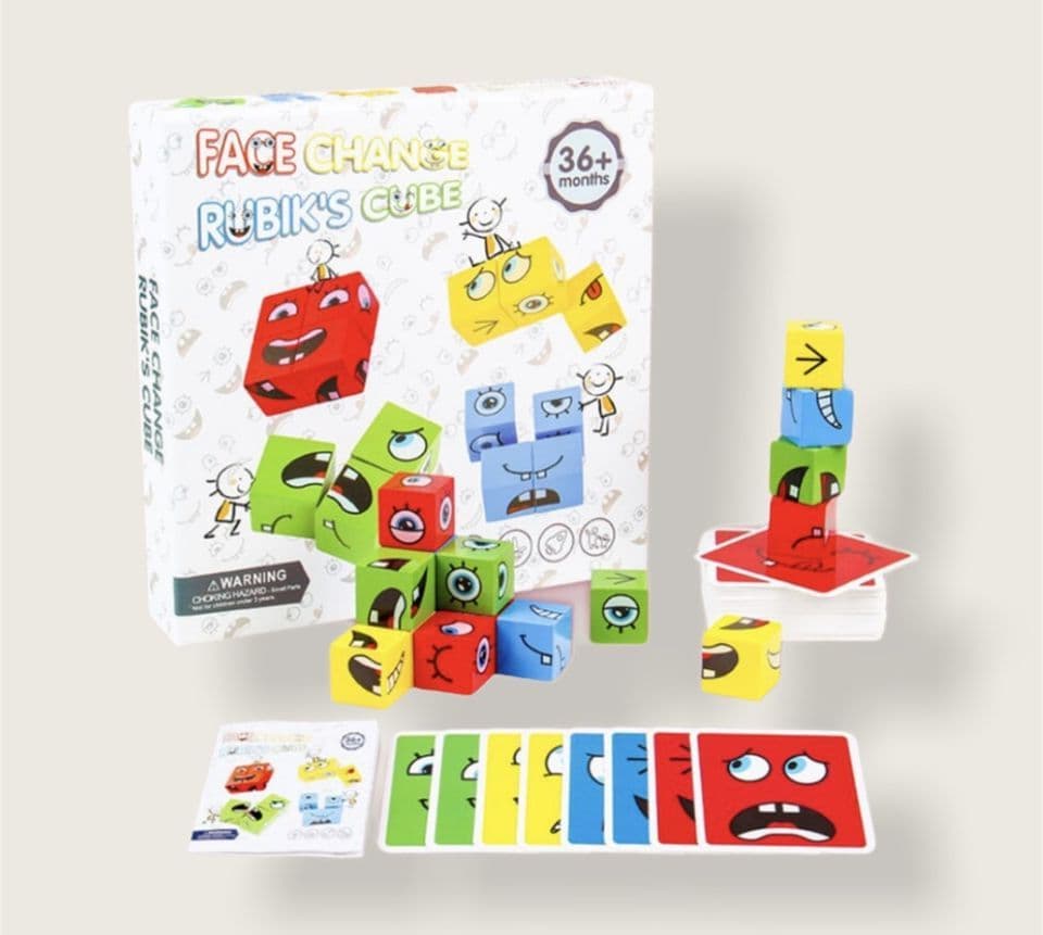 Face Change Rubik s Cube Game