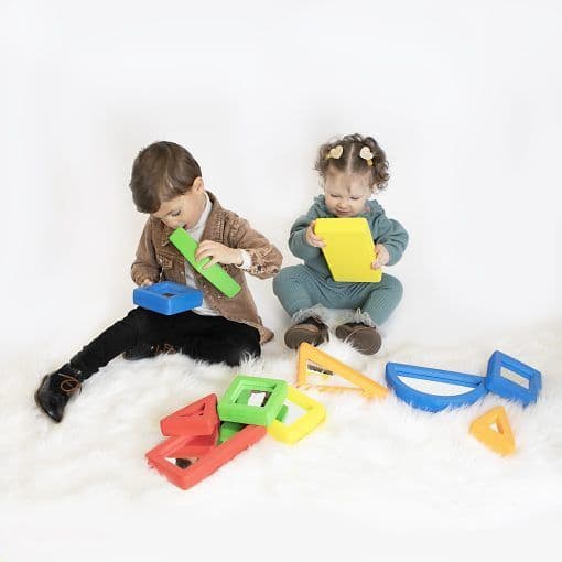 Hand held Mirror Blocks Soft EVA Foam  for Sensory Play and Learning