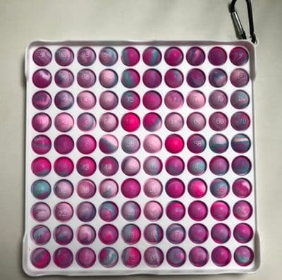 Hard Back Pop It - 100 Square