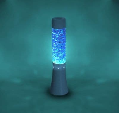 Large Colour Changing Glitter Lamp